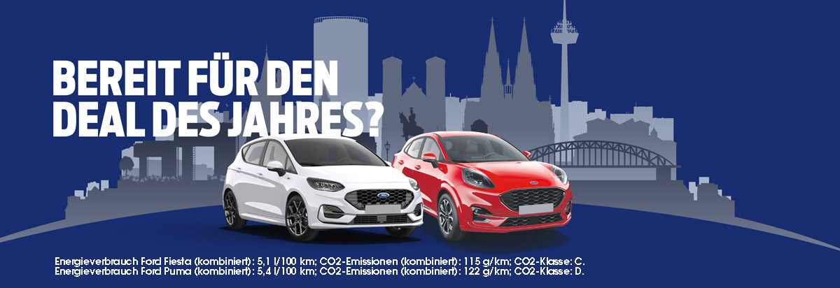 Ford Tageszulassungen | Sparen Sie bis zu € 8.000,-¹ auf die unverbindliche Preisempfehlung